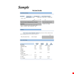 Simple Salary example document template 