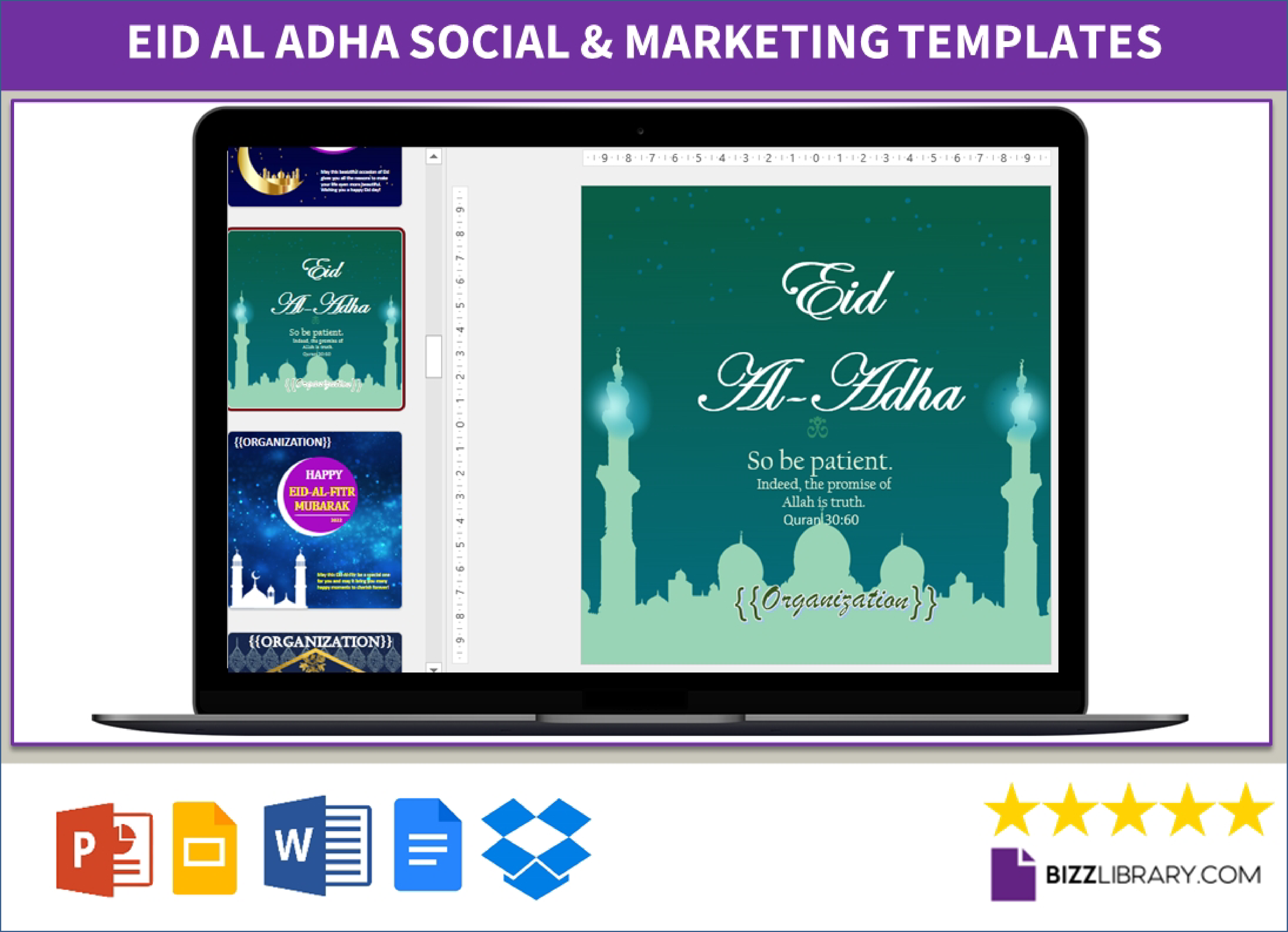 eid al-adha posting template