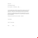 Effective Termination Letter Template for Improved Performance example document template