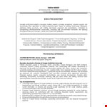 Executive Assistant Resume - Project Management, Client Relations | Georgia example document template