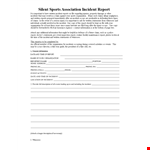 File an Insurance Incident Report for your organization's written record of any incident or injury example document template