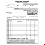 Download Goods Purchase Order Template PDF - Efficiently Manage Purchasing - Purchase Order Number example document template