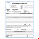 Requisition Form example document template