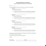 Letter Of Explanation example document template