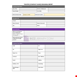Rehearsal Report Template example document template 