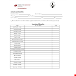 Donation Inventory Sample example document template