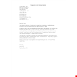 Resignation Letter Nursing Assistant example document template