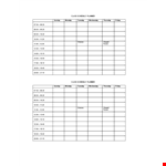 College Class Schedule Planner Template - Organize Your Schedule and Classes Effectively example document template