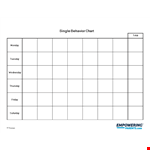 Free Behavior Chart for Children to Track and Improve Behavior example document template