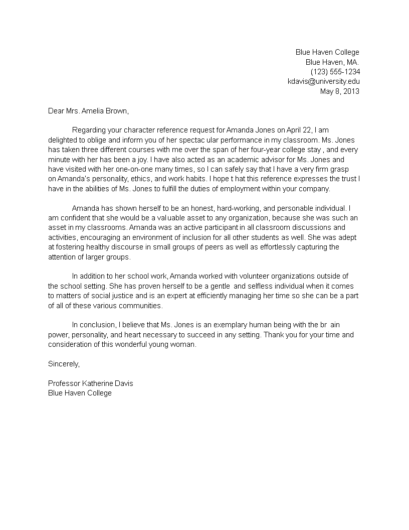 Reference Letter College Application reference-letter-college-application
