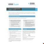 Create Your Retirement Budget Plan | Maximize Income, Optimize Lifestyle example document template