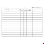 Track Your Reading Progress with Our Fiction Reading Log Template example document template