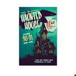 Haunted House Postcard Template | Copyright & Stocklayouts | Rights Reserved example document template