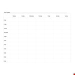 Study Timetable Calendar Template Word Format example document template