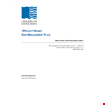 Project Risk Analysis Template - Efficient Risk Management Solution example document template