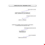 Thesis Title Page Required Layout example document template