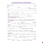 Event Proposal Template for Students and Alumni | Get Organized example document template