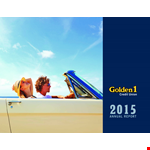 Golden Credit Union Annual Report Template for Credit Union with Assets in Sacramento example document template 