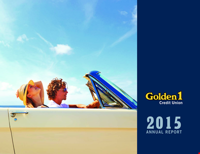 Golden Credit Union Annual Report Template for Credit Union with Assets in Sacramento