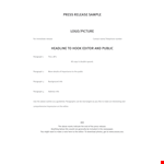 Effective Press Release Template for Your Business example document template