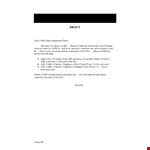 Draft Transmittal Letter example document template 