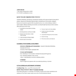 Entry Level Marketing Communications Resume example document template