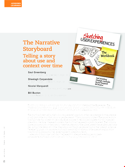 Narrative Storyboard For Context Over Time