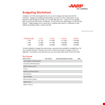 Home Budgeting Worksheet: Track and Manage Your Expenses, Total Income, and Other Financial Matters example document template