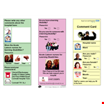 Hospital Comment Card Template - Customize and Streamline Feedback Collection example document template