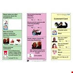 Hospital Comment Card Template - Customize and Streamline Feedback Collection example document template 