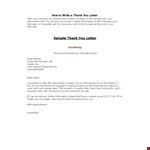 Formal Thank You Letter Template example document template