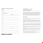 Printable Lab Notebook Paper example document template