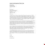 Unsolicited Application Letter For Sales example document template