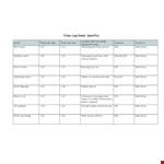 Track and Manage Your Timecode with Our Log Sheet for Paper or Drive example document template