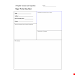 Work Data example document template