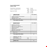Film Budget Template - Easily Create Detailed Budgets for Your Film in Minutes example document template