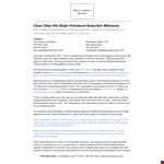 Clean Cities Petroleum Coalition: Press Release Template example document template