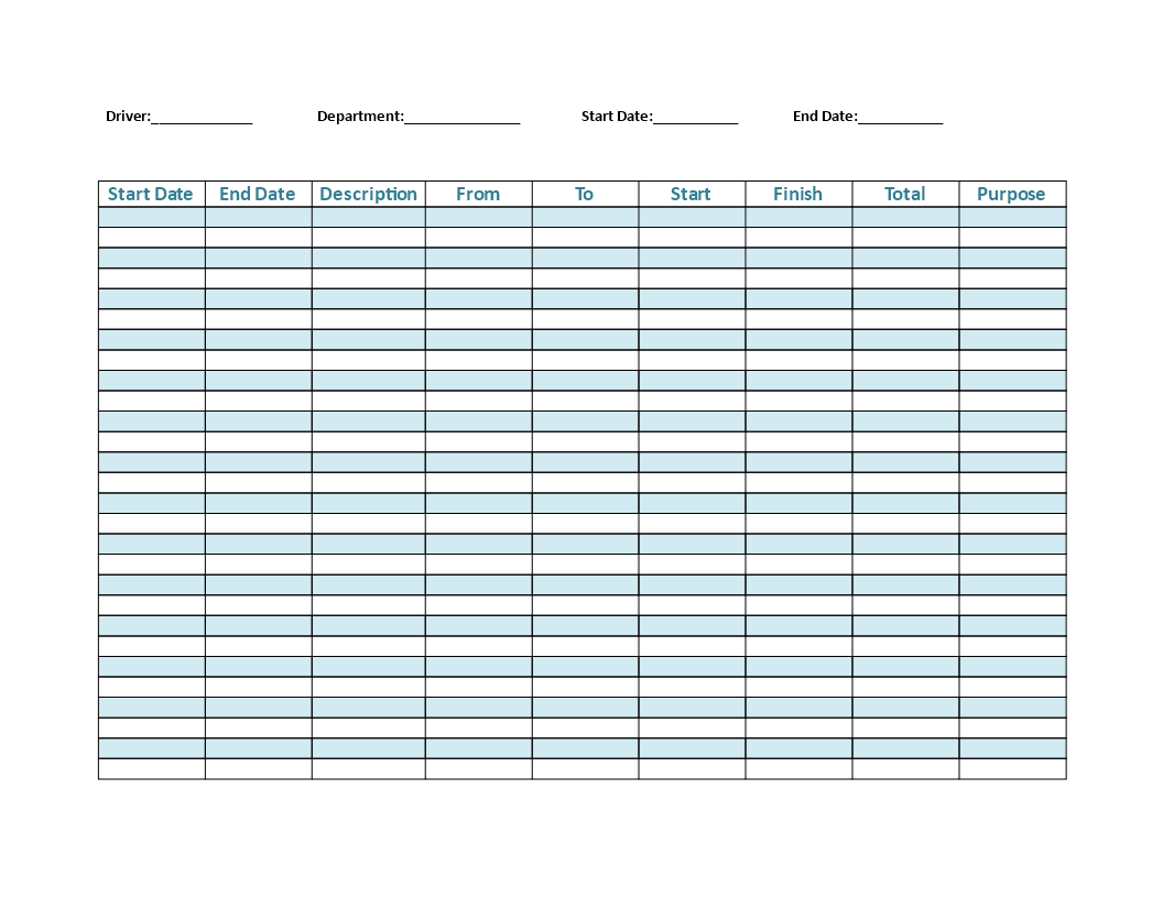 Efficient Mileage Tracking with Our Driver Mileage Log Template