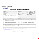Root Cause Report Form In Word example document template