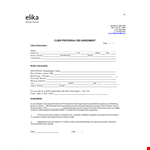 Client Referral Agreement Template example document template