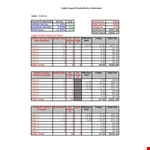 Payroll Template for Sales and Service | Total Payroll Solution example document template
