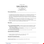 Staff Resume example document template