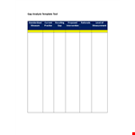 Standardized Gap Analysis Template - Measure Your Progress example document template