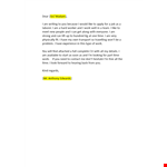 Application for Employment as Laborer example document template