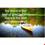 Sympathy Message Template: Share Memories to Ease Grief example document template