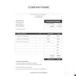 Contractor Quotation Template example document template