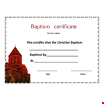 Baptism certificate template example document template 
