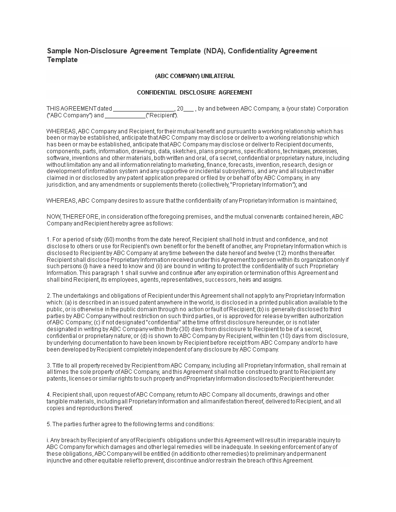 sample-non-exclusive-agreement-template-agreement-business-template