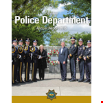 Police Department Annual Report Template | Community & Police Report example document template