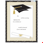 Create Stunning Graduation Invitations with our Templates - Diploma Designs Included example document template